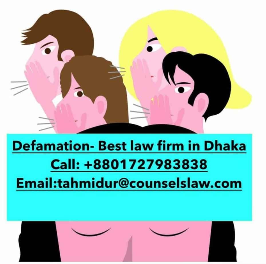 defamation law in Bangladesh_best law firm in Dhaka